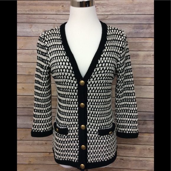CAbi Sweaters - CAbi knitted sweater button down cardigan small